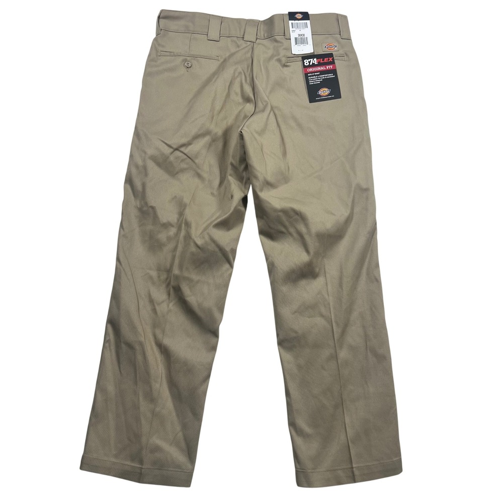 Dickies 874 Flex Original Fit Khaki Work Pants Men 38x30 Workwear Utility 874FDS - Picture 4 of 13